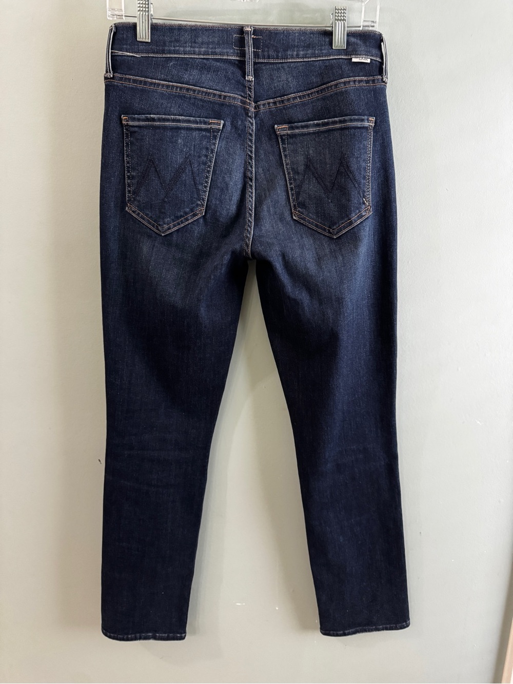 MOTHER mid rise dazzler ankle dark wash 28 - Picture 2 of 5
